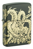 Zippo Dragon Design Green Matte 48907