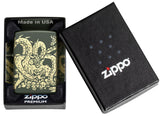 Zippo Dragon Design Green Matte 48907