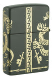 Zippo Dragon Design Green Matte 48907