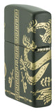 Zippo Dragon Design Green Matte 48907