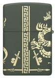Zippo Dragon Design Green Matte 48907