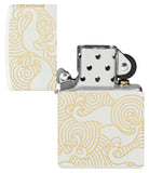 Zippo Waves Design White Matte 48909