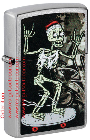 Zippo Skateboard Street Chrome 48911