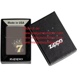 Zippo Lucky 7 Design Black Ice 48913