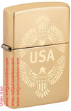 Zippo USA Eagle High Polish Brass 48915