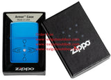 Zippo Simple Water Drop Metal Construction High Polish Blue 48918
