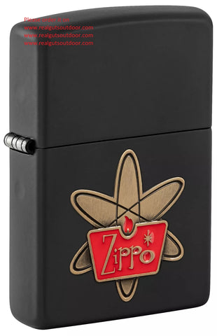Zippo Atomic Zippo Design Black Matte 48920