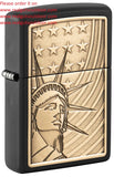 Zippo Statue of Liberty Emblem Black Matte 48921