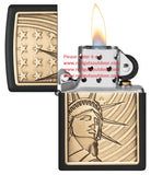 Zippo Statue of Liberty Emblem Black Matte 48921