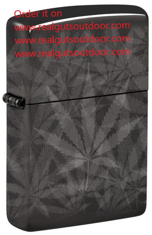 Zippo Plant Design High Polish Black 48924