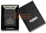 Zippo Plant Design High Polish Black 48926