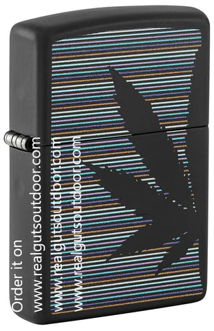 Zippo Plant Design Black Matte 48927