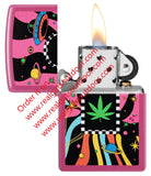 Zippo Space Age Design Pink Frequency Finish 48928