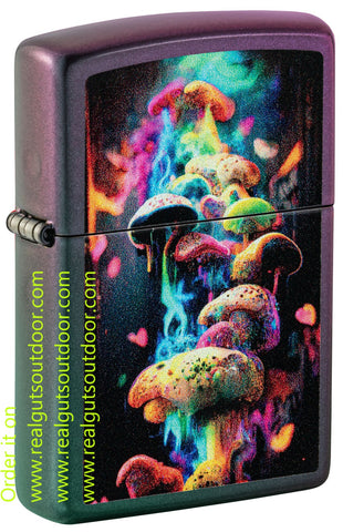 Zippo Mushrooms Design Iridescent 48929