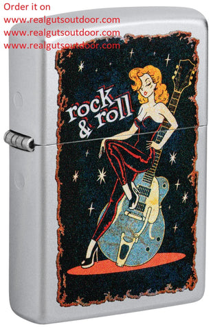 Zippo Cool Chick Design Satin Chrome 48930