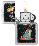 Zippo Cool Chick Design Satin Chrome 48930