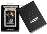 Zippo Cool Chick Design Satin Chrome 48930
