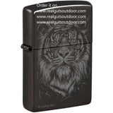 Zippo The Big Cat Design Metal Construction High Polish Black Lindsay Kivi 48935