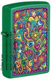 Zippo Trippy Design Grass Green Matte 48957