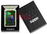 Zippo Carol Cavalaris Glow in The Dark White Brass Metal 48972