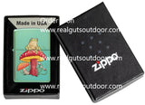Zippo Mystical Frog Design High Polish Green 48973