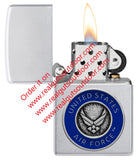 Zippo United States Air Force™ Emblem Satin Chrome 48976