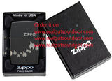 Zippo Design Black Matte with Chrome 48980