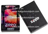 Zippo Tie Dye Design 540 Tumbled Chrome 48982