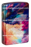 Zippo Tie Dye Design 540 Tumbled Chrome 48982