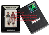 Zippo Norman Rockwell Fishing Design Street Chrome 48987