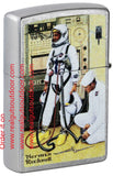 Zippo Norman Rockwell Astronaut Street Chrome two-sided Color Image 48988
