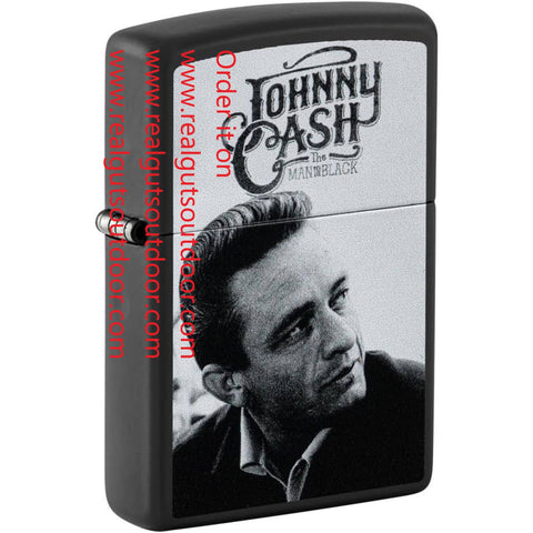 Zippo The Man in Black Metal Color Image Black Matte 48990