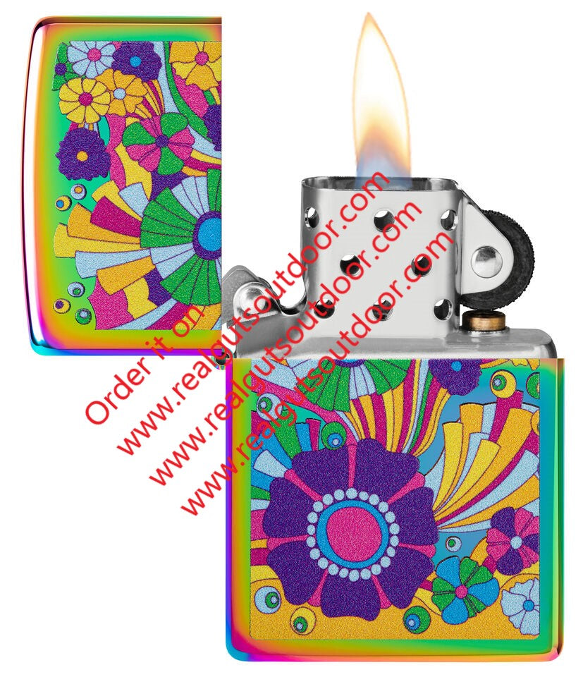Zippo Vintage Flowers Design Multi-Color 48997 – Real Guts Outdoor