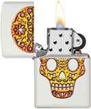 Zippo Sugar Skull White Matte 49003
