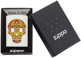Zippo Sugar Skull White Matte 49003