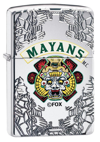Zippo Mayans M.C. Pocket Lighter, High Polish Chrome 49032