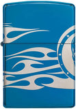 Zippo Tattoo Design High Polish Blue 49048