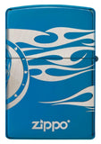 Zippo Tattoo Design High Polish Blue 49048