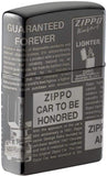 Zippo Newsprint Design Black Ice 49049
