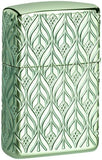 Zippo Armor High Polish Green Elegant Dragon 49054