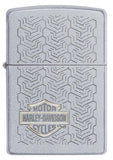 Zippo Unisex Harley Davidson Two Tone Satin Chrome 49062
