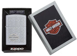 Zippo Unisex Harley Davidson Two Tone Satin Chrome 49062