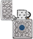 Zippo Arabic Star Pattern High Polish Chrome 49076