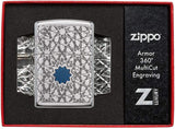 Zippo Arabic Star Pattern High Polish Chrome 49076