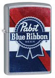 Zippo Pabst Blue Ribbon Logo Street Chrome 49077