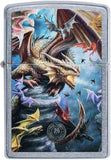 Zippo Anne Stokes Colorful Dragons Street Chrome 49104