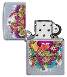Zippo Psychedelic Lip Design Street Chrome 49110