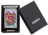 Zippo Psychedelic Lip Design Street Chrome 49110
