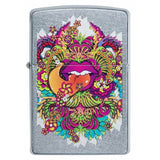 Zippo Psychedelic Lip Design Street Chrome 49110
