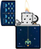 Zippo Pixel Game Design Navy Matte 49114
